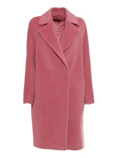 Max Mara Studio Coat In Pink