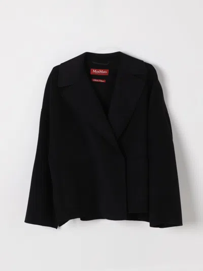 Max Mara Studio Coat Woman Black