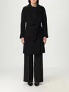 Max Mara Studio Coat Woman Black In Black