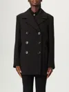 Max Mara Studio Coat Woman Black In Black