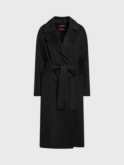 Max Mara Studio Coat Woman In Black