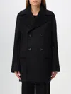 Max Mara Studio Coat Woman Black Women In Black