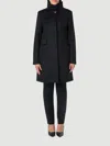 Max Mara Wool Coat In Black