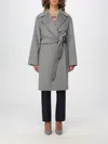 Max Mara Long-sleeved Coat In Gray