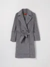 Max Mara Studio Coat Woman Grey Women In Gray