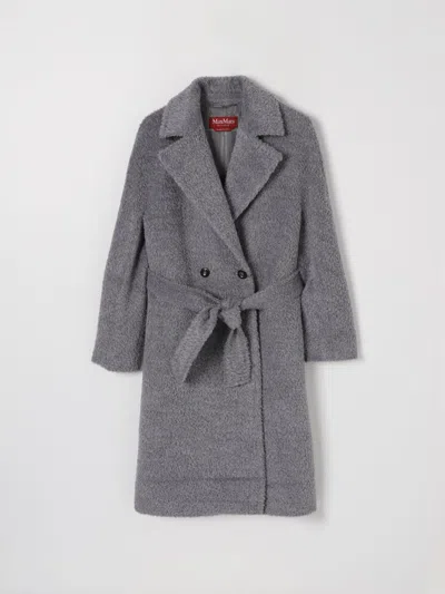 Max Mara Studio Coat Woman Grey Women In Grey