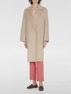 Max Mara Double-breasted Coat In Cream