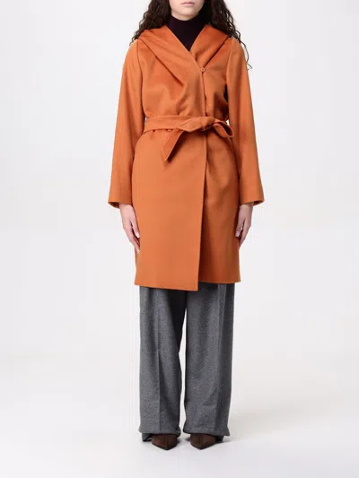 Max Mara Studio Coat Woman Orange Women