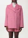 Max Mara Spadino Peony Coat In Pink