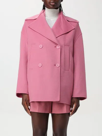 Max Mara Spadino Peony Coat In Pink