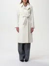 Max Mara White Alpaca Fragore Orsetto Biver Coat In White