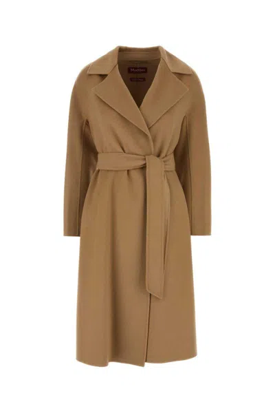 Max Mara Studio Coats In Brown