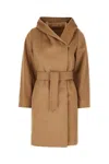 Max Mara Camel Wool Coat In Neutral