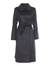 Max Mara Bcollag Black Coat In Black
