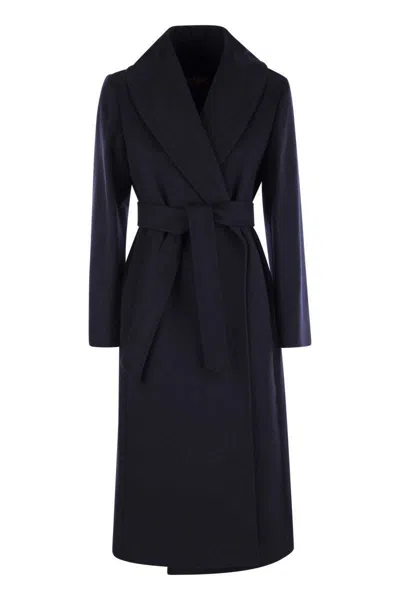 Max Mara Women's Loriana - Wool Drap Coat In Blue