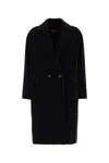 Max Mara Marella Double-breasted Coat In Black