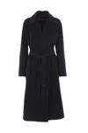 Max Mara Studio Coats In Black