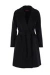 Max Mara Studio Coats In Black