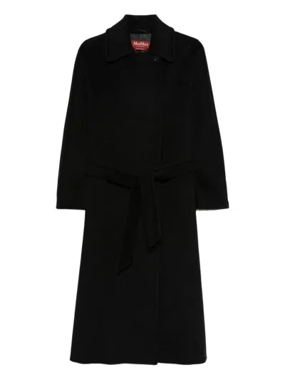 Max Mara Studio Coats In Black