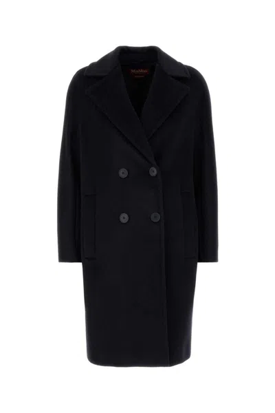 Max Mara Studio Coats In Black