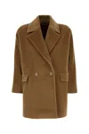 Max Mara Studio Coats In Green