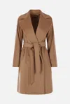 Max Mara Studio Coats In Brown