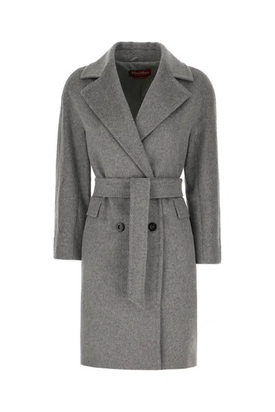 Max Mara Studio Coats In Gray