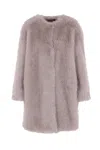 Max Mara Studio Coats In Pink