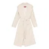 Max Mara Belted Coat In Nude