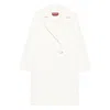 Max Mara Double-breasted Coat In White