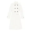 Max Mara Button-fastening Coat In White