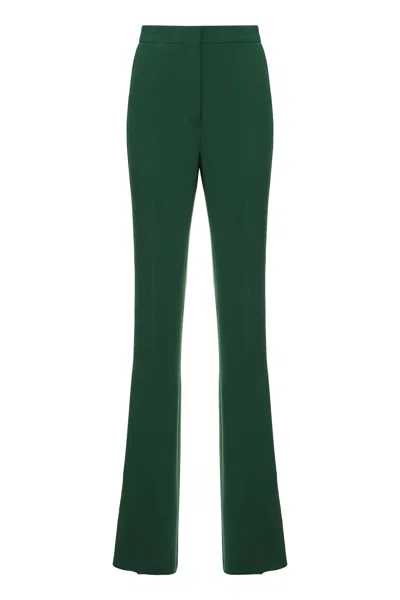 Max Mara Studio Cosmo Cady Trousers In Green