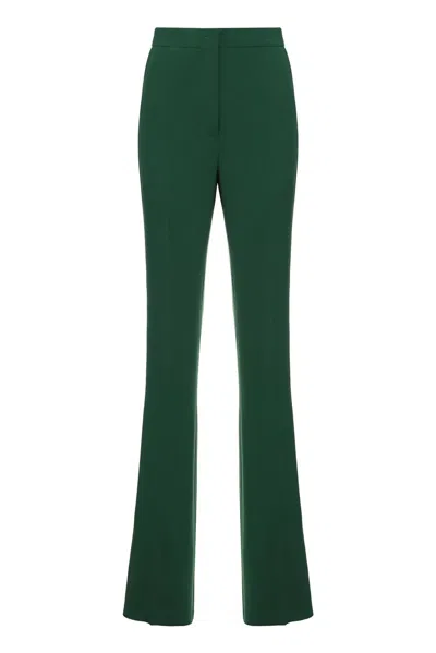 Max Mara Studio Cosmo Cady Trousers In Green