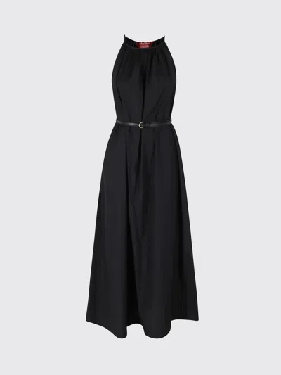 Max Mara Studio Mstzuppa Halterneck Maxi Dress In Black