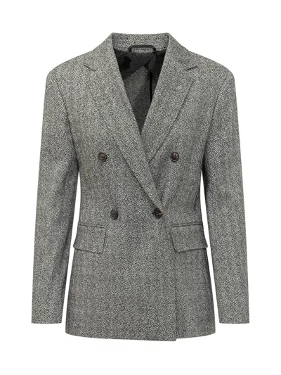 Max Mara Studio Cresta Jacket In Gray