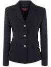 Max Mara Studio Colibri Single-breasted Jacket In Black