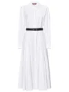 Max Mara Studio Dancing Midi Dress In White