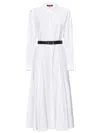 Max Mara Studio Dancing Midi Dress In White