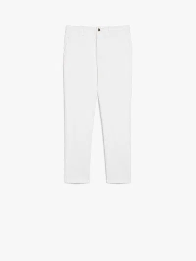 Max Mara Studio Detroit Long Trouser White