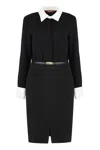 Max Mara Studio Dinar Shirtdress In Black