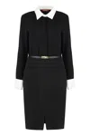 Max Mara Studio Dinar Shirtdress In Black