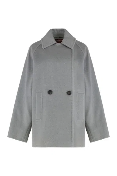 MAX MARA MAX MARA STUDIO DOUBLE-BREASTED WOOL BLAZER