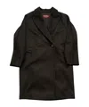 Max Mara Studio Double-breasted Coat In Black