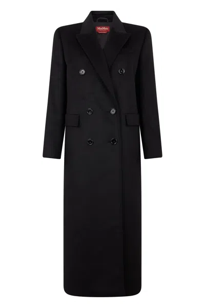 Max Mara Studio Double-breasted Virgin Wool Coat