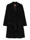 Max Mara Studio Dravenna Coat In Black