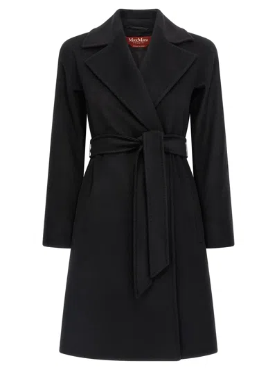 Max Mara Dravenna Coat In Black