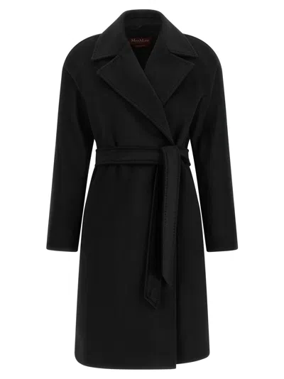 Max Mara Studio 'dravenna' Coat In Black