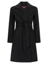 Max Mara Studio Dravenna Coat In Black