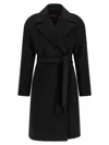 Max Mara Studio Dravenna Coat In Black