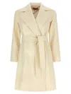 Max Mara Studio Dravenna Coat In Cream